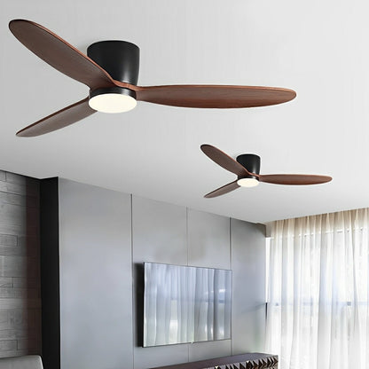 56-Inch Wood-Grain Reversible Ceiling Fan with Dimmable LED Light & Remote – 6-Speed DC Motor, 3 Color Temps for Bedrooms, Living Rooms & Op