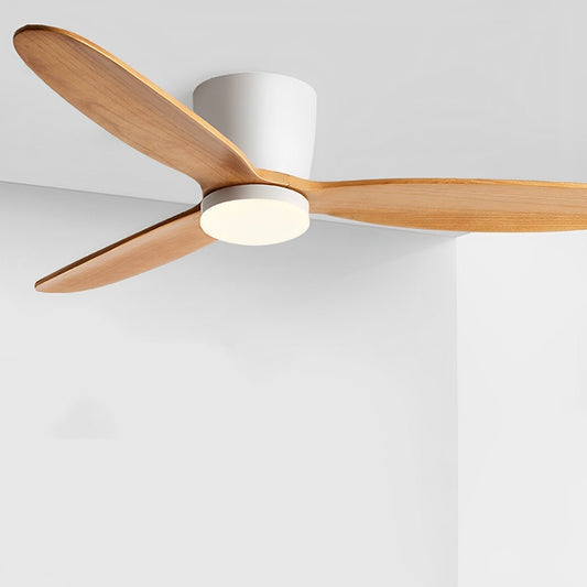 56-Inch Wood-Grain Reversible Ceiling Fan with Dimmable LED Light & Remote – 6-Speed DC Motor, 3 Color Temps for Bedrooms, Living Rooms & Op