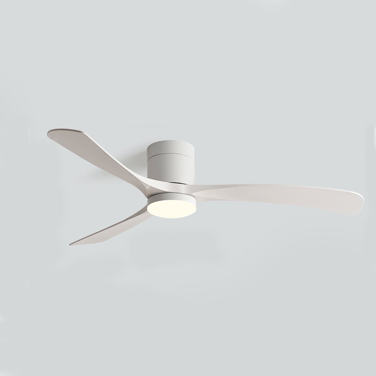 Reversible DC Motor Ceiling Fan with LED Light 38-56 Inch 6-Speed Remote Control Flush Mount for Bedroom Living Room Dining Room Year-Round
