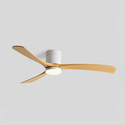 Reversible DC Motor Ceiling Fan with LED Light 38-56 Inch 6-Speed Remote Control Flush Mount for Bedroom Living Room Dining Room Year-Round