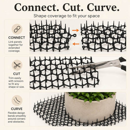 Ortekor Modular Cat Deterrent Mats for Sofas & Gardens - Helps Stop Scratching & Digging