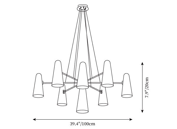 Montfaucon | Elegant Vintage Crystal Dining Room Chandelier Light