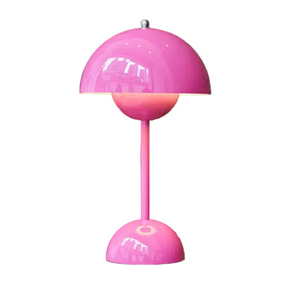 Rechargeable Cordless Table Lamp with Touch Dimmer – 3 Brightness Levels, Warm LED Light, Retro Flower Design for Bedside, Living Room &