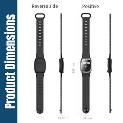 Ultrasonic Mosquito Repellent Wristband with LED Display for Outdoor Activities and Travel