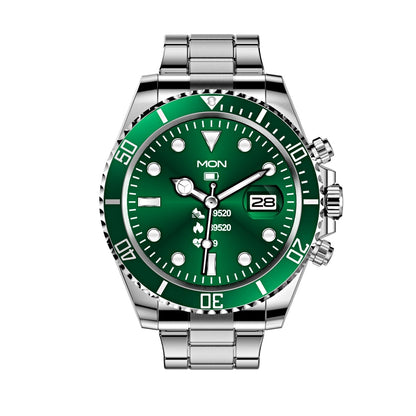 Montre intelligente Bluetooth pour homme avec moniteur de fréquence cardiaque et lunette rotative pour les appels et le suivi de la condition physique
