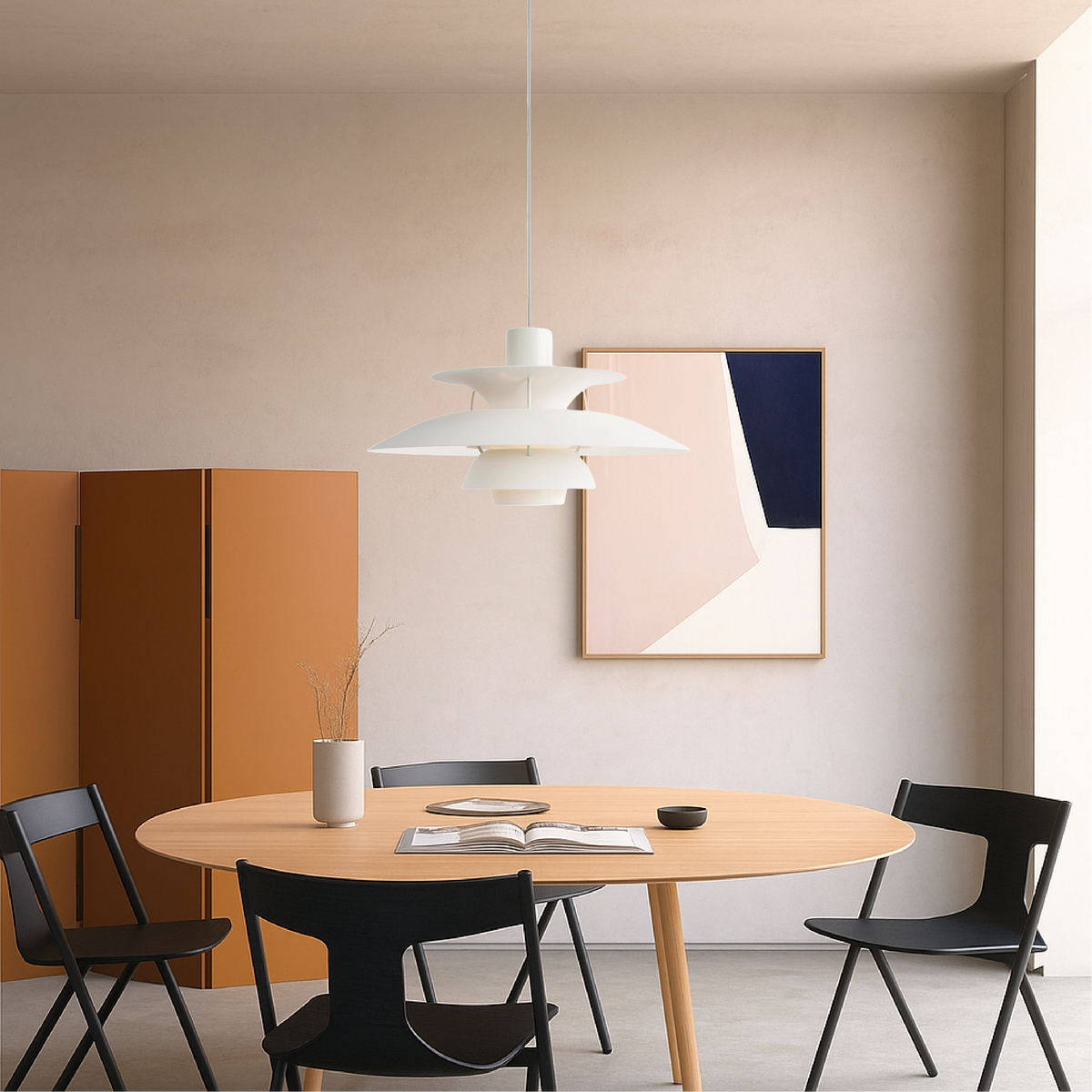 Multi-Layer Aluminum Pendant Light – Modern Scandinavian Tiered Hanging Fixture for Dining Room, Kitchen Island & Living Room