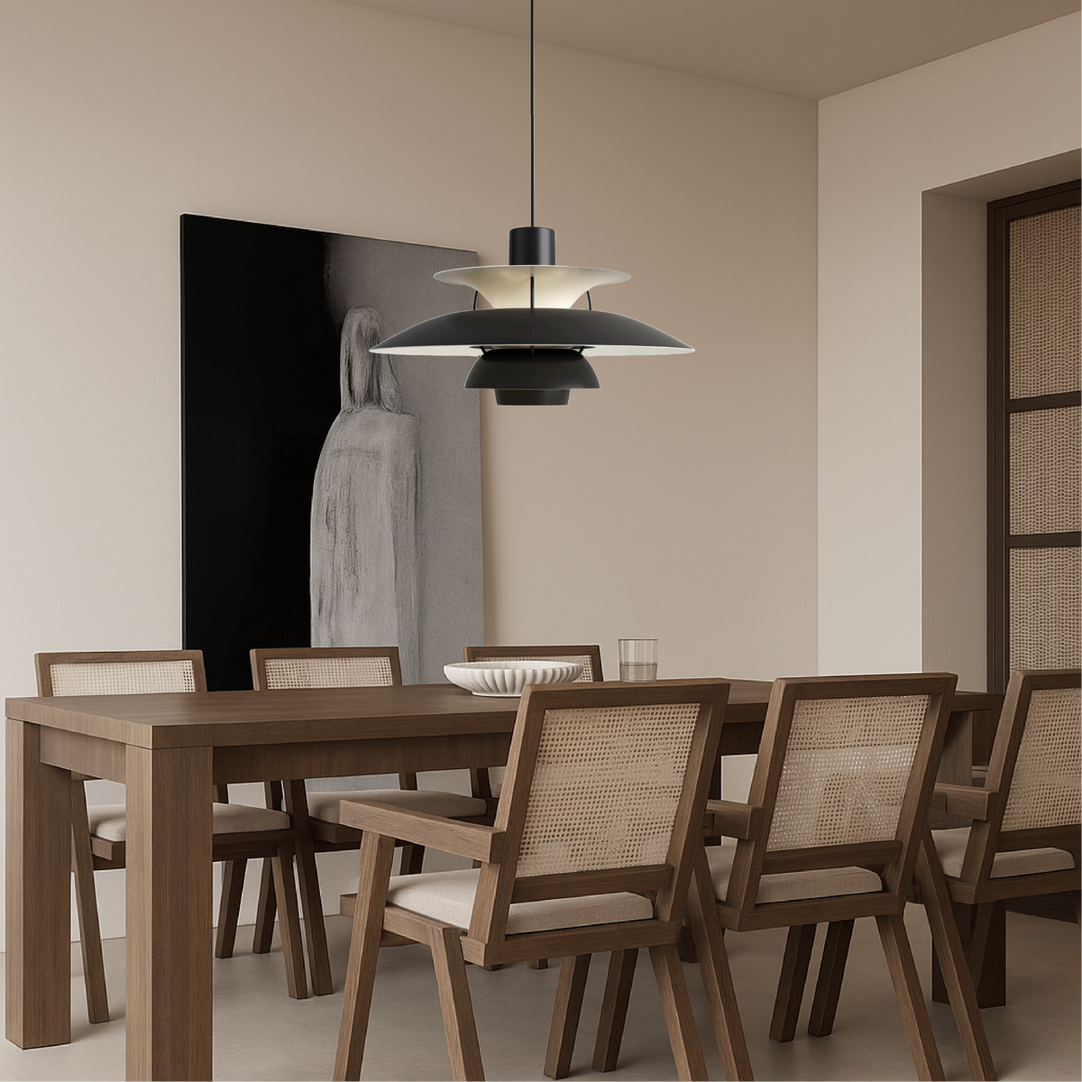 Multi-Layer Aluminum Pendant Light – Modern Scandinavian Tiered Hanging Fixture for Dining Room, Kitchen Island & Living Room