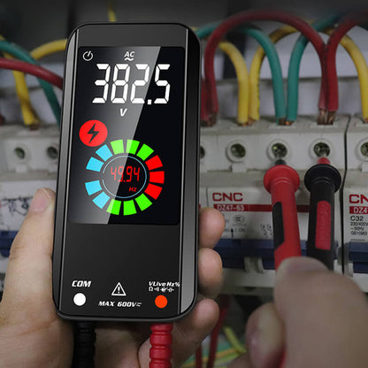Multimètre numérique à gamme automatique avec détection intelligente et écran LCD couleur pour les tests de tension, de courant, de résistance et de température