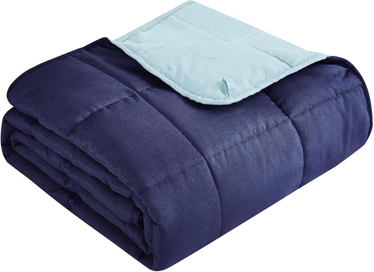 Confort douillet | Couverture lestée en microfibre rafraîchissante | Douceur toutes saisons pour une relaxation ultime