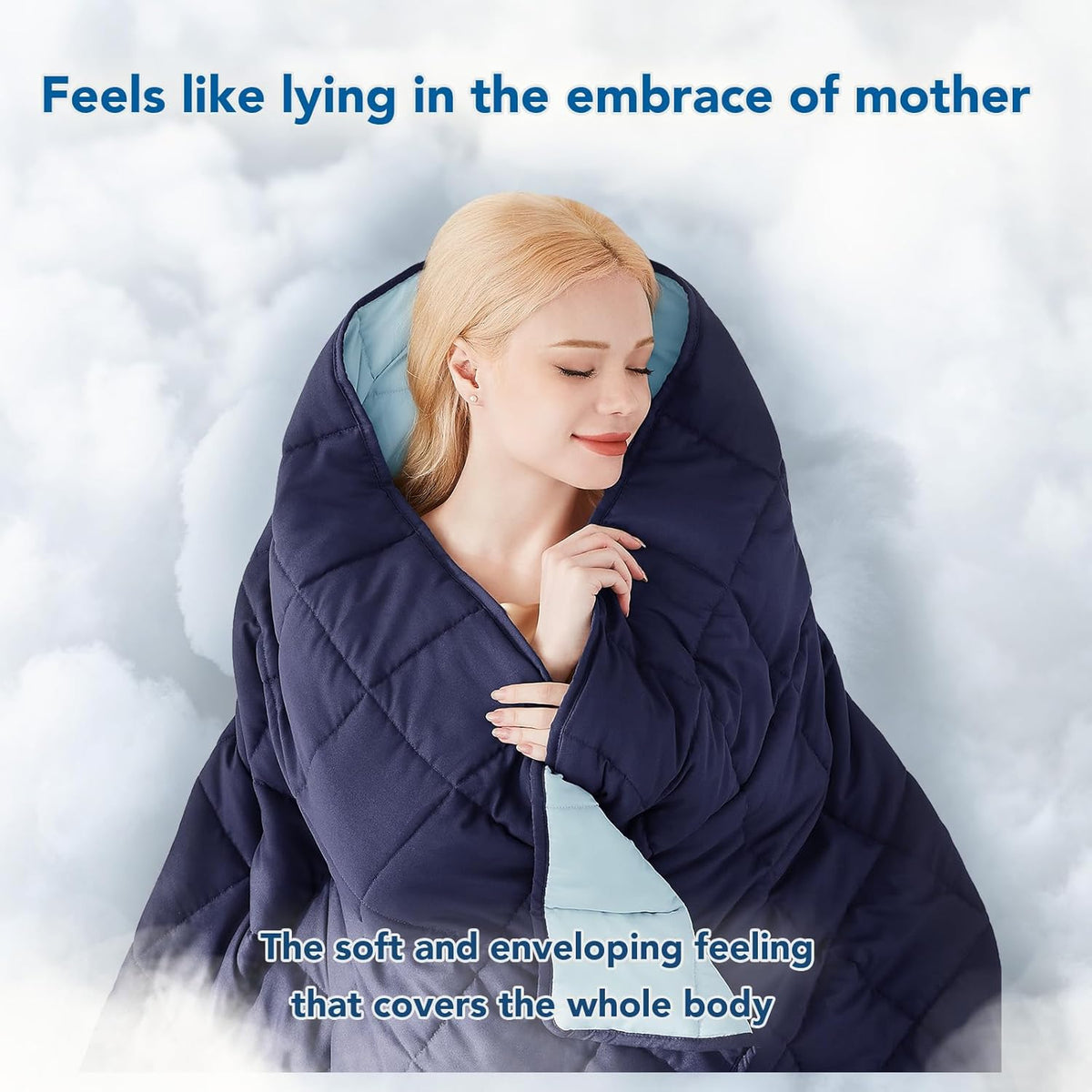 Confort douillet | Couverture lestée en microfibre rafraîchissante | Douceur toutes saisons pour une relaxation ultime