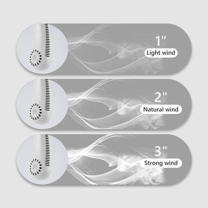 Hands-Free Wearable Personal Cooling Fan for Summer Outdoors, Travel, Gym & Commute — Rechargeable Bladeless Neck Fan