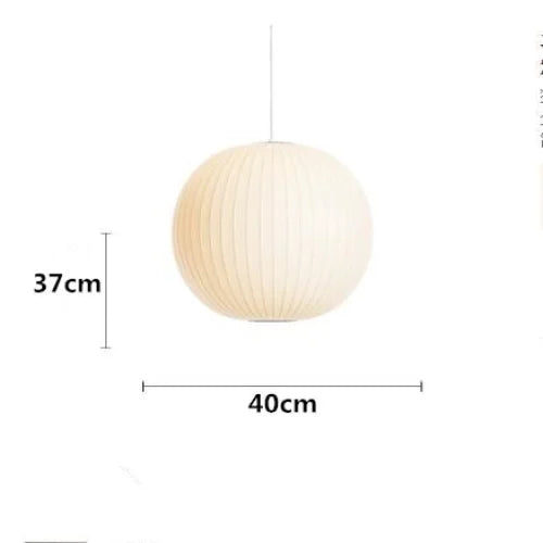 Handwoven Silk Sphere Suspension Fixture White for Dining Areas Living Rooms Bedrooms Ambient Overhead Lighting Touch Control Iron Frame Wov