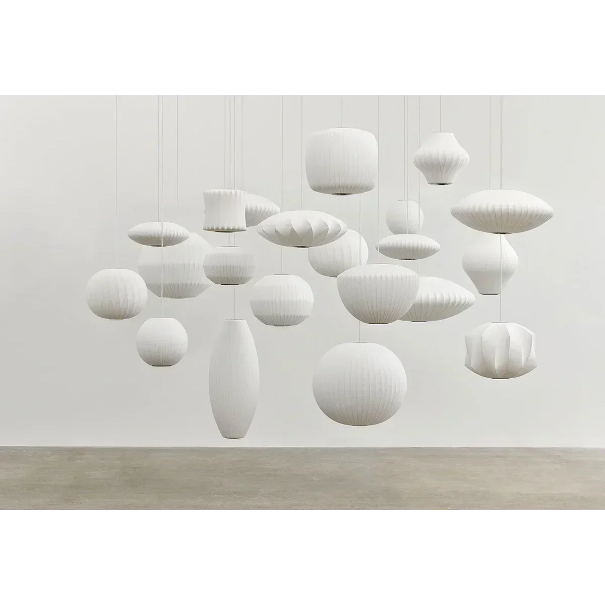 Handwoven Silk Sphere Suspension Fixture White for Dining Areas Living Rooms Bedrooms Ambient Overhead Lighting Touch Control Iron Frame Wov