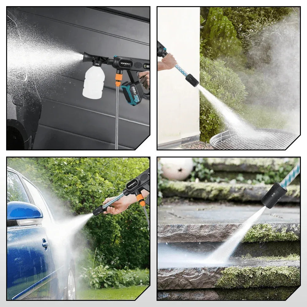 Cordless Pressure Washer 3200 PSI 5-Speed with Foam Cannon for Cars Decks Patios Home Outdoor