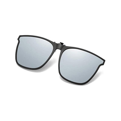 Clip-On Flip-Up Polarized Sunglasses for Prescription Glasses | UV400 Protection Lightweight Driving Eyewear Accessory Outdoor Sports Fishin