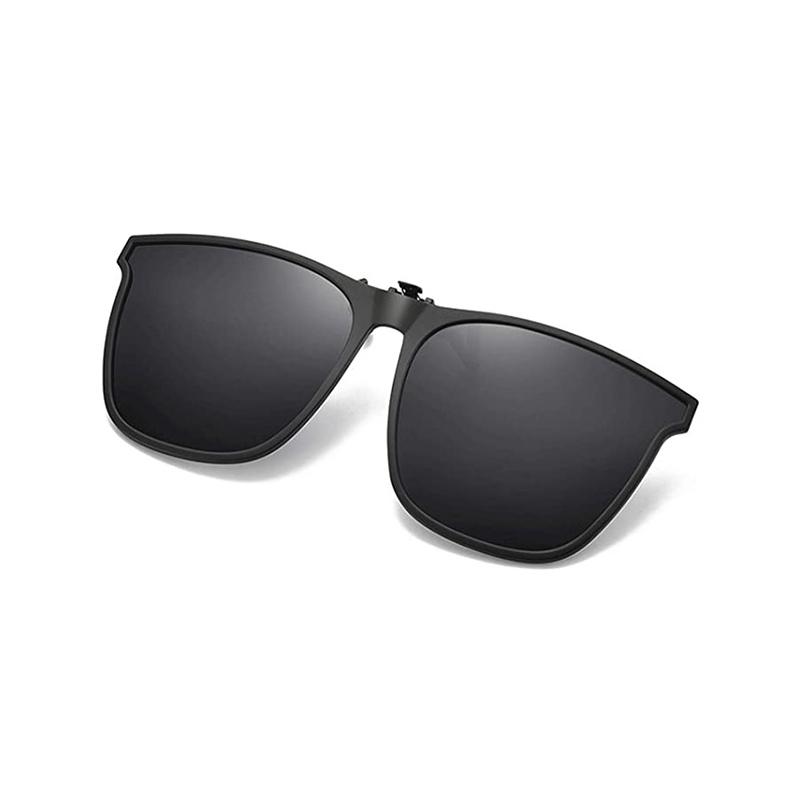 Flip-Up Polarized Clip-On Sunglasses for Prescription Glasses – UV400 Protection, Lightweight Magnetic Attachment, Glare Reduction for