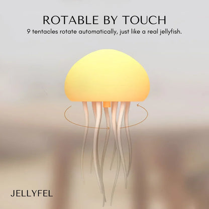 LED Jellyfish Mood Lamp with Color Changing Lights & Remote Control for Bedroom, Living Room, Office Décor