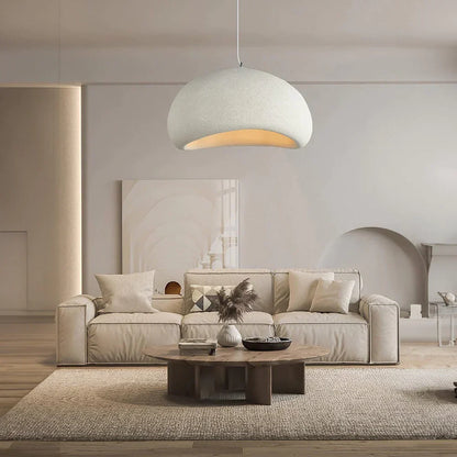 Ceiling Pendant Light Fixture Minimalist Japanese Design HDPE Glass Iron Hardwired for Dining Room Kitchen Island Living Room Bedroom Modern