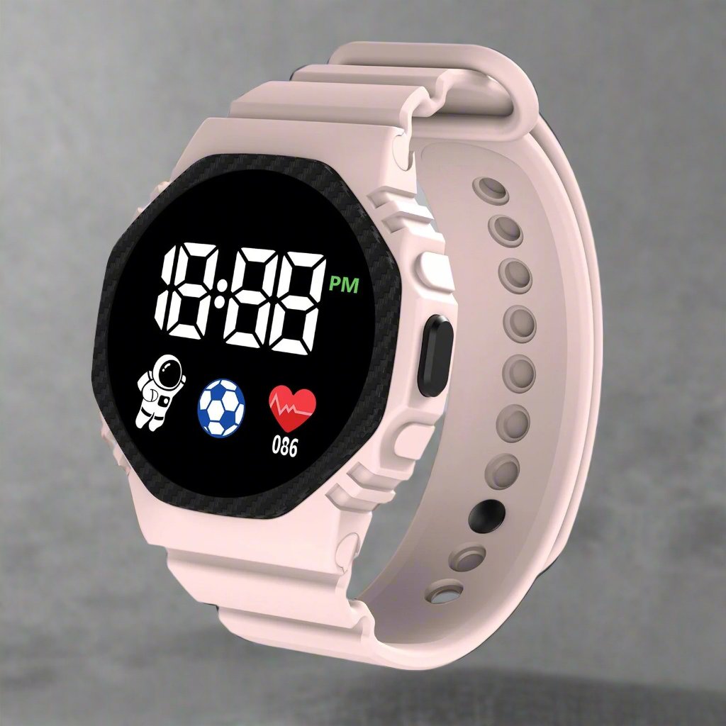 Kids Digital Sports Watch with LED Display – Waterproof Time-Teaching Wristwatch for Boys & Girls Ages 4+