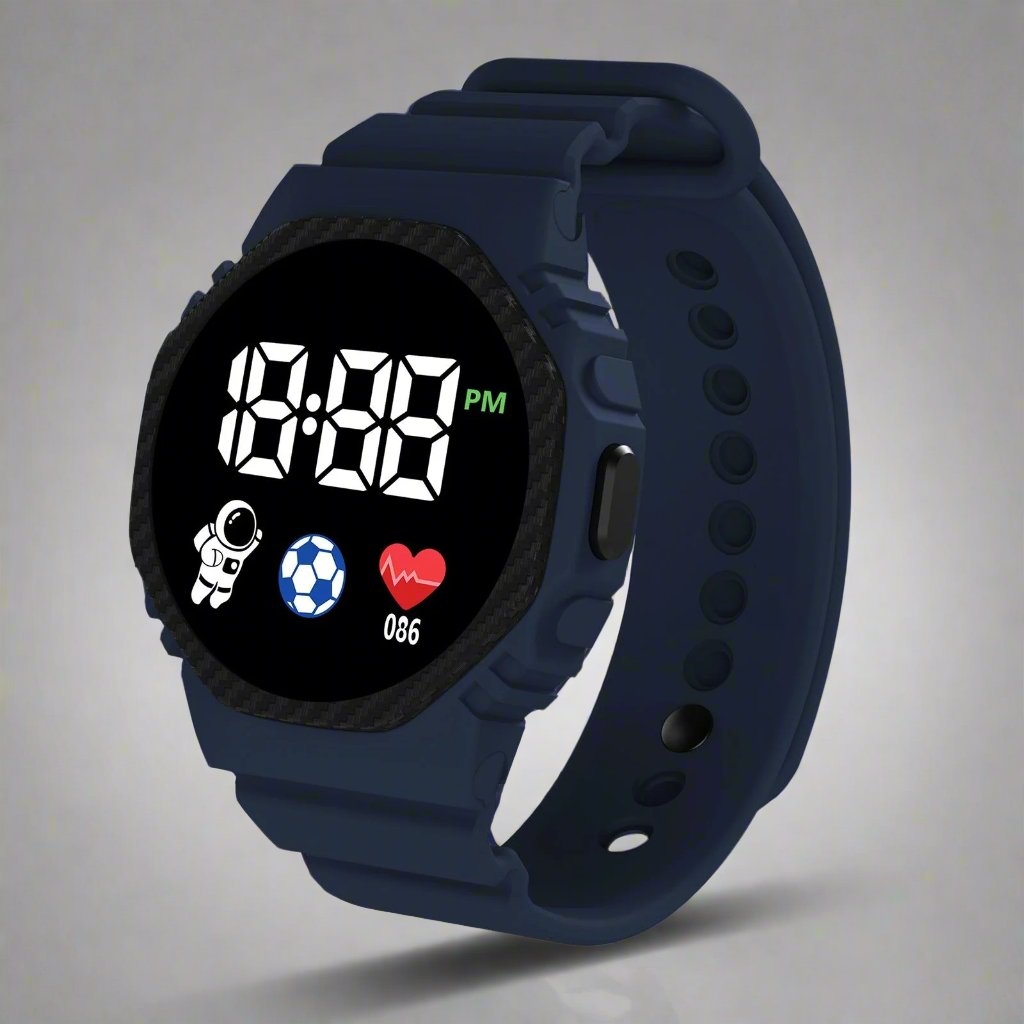 Kids Digital Sports Watch with LED Display – Waterproof Time-Teaching Wristwatch for Boys & Girls Ages 4+