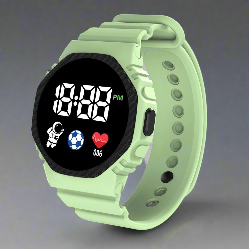 Kids Digital Sports Watch with LED Display – Waterproof Time-Teaching Wristwatch for Boys & Girls Ages 4+