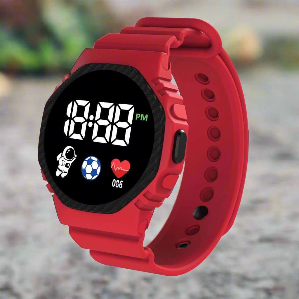 Kids Digital Sports Watch with LED Display – Waterproof Time-Teaching Wristwatch for Boys & Girls Ages 4+