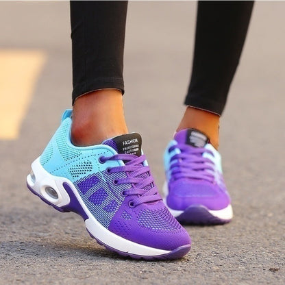 Women's Orthopedic Walking Sneakers with Arch Support – Breathable Mesh Athletic Shoes for All-Day Comfort, Cushioned Insole, Flexible