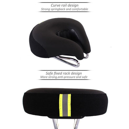 Split Saddle Bicycle Seat with Extra Cushioning for Road & Mountain Bikes – Pressure-Free Design for Comfort on Long Rides