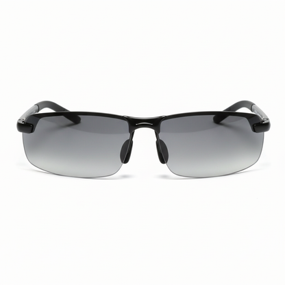 Self-Tinting Driver Sunglasses with Anti-Glare Polarized Lenses – 100% UV Protection Transition Eyewear for Daytime & Night Driving