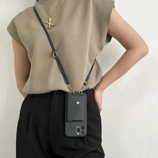 Sac à bandoulière pour téléphone pour femmes avec porte-cartes, sangle réglable et pochette-bracelet pour organiser l'iPhone et les essentiels du quotidien