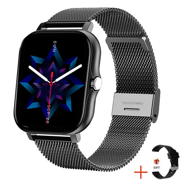 Women's Fitness Tracker Smart Watch with Metal Band – Heart Rate, Sleep, Blood Oxygen Monitor – Activity Tracker with Notifications