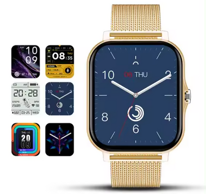 Women's Fitness Tracker Smart Watch with Metal Band – Heart Rate, Sleep, Blood Oxygen Monitor – Activity Tracker with Notifications
