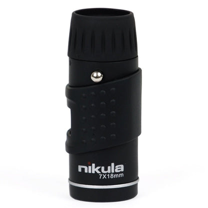 Compact Pocket Monocular 7x18 Magnification for Wildlife Observation Sports Events Concerts Hiking Camping Travel Portable Single-Eye