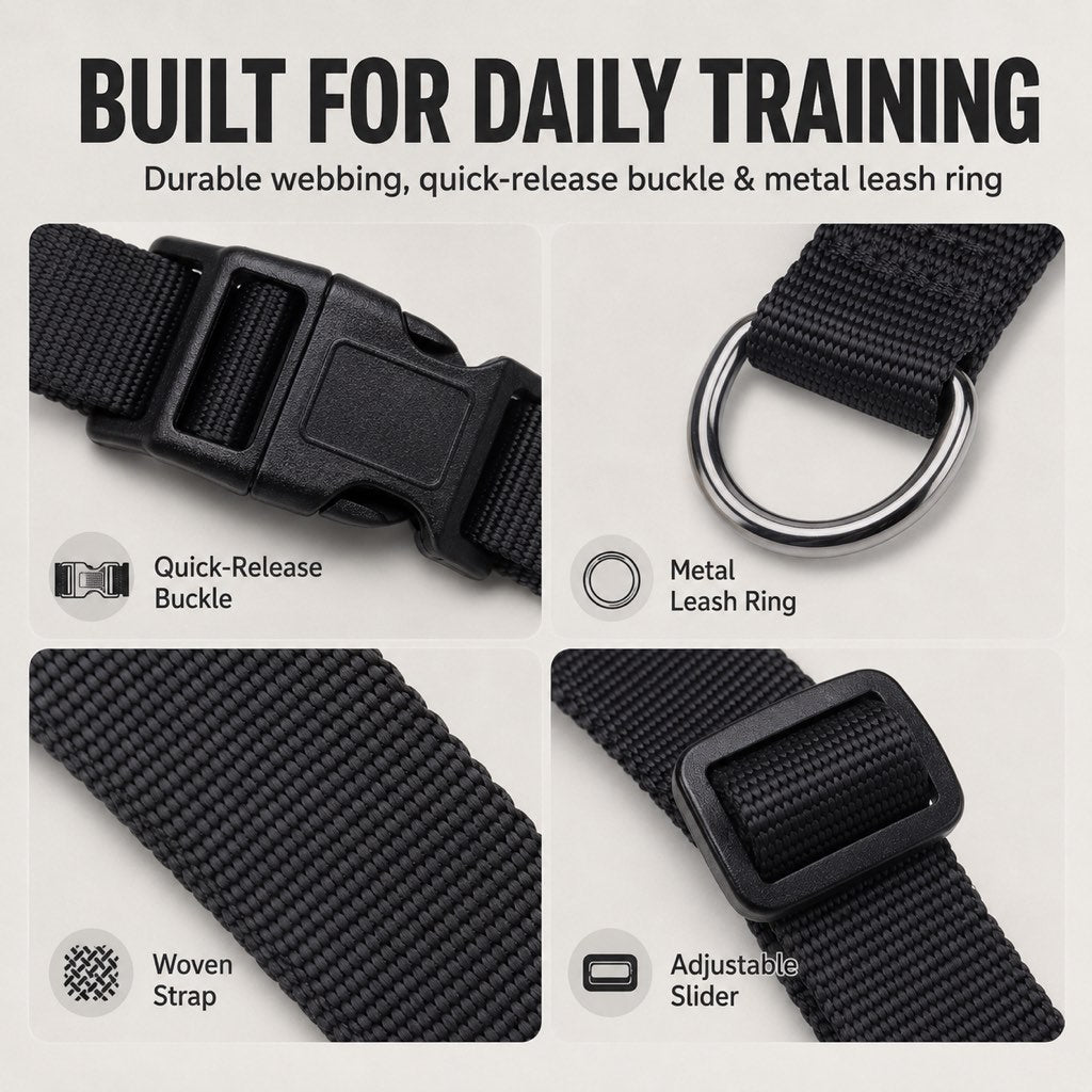 Ortekor No-Pull Dog Head Halter for Daily Walks - Adjustable Padded Training Muzzle to Help Reduce Pulling