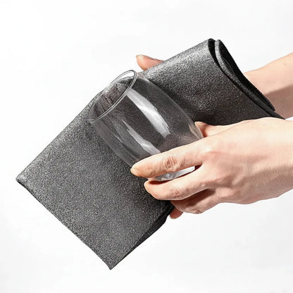 Microfiber Cleaning Cloths 10-Pack Lint-Free Streak-Free for Glass Windows Mirrors Kitchen Stainless Steel Car Detailing No Chemicals