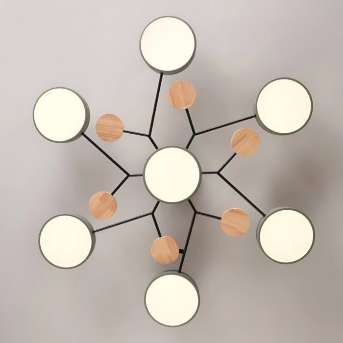 Branching LED Ceiling Light – Scandinavian Modern Design – Aluminum & Acrylic – Warm White 3000K – Energy-Efficient Fixture for Living