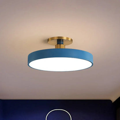 Acrylic Round LED Ceiling Light Fixture for Kids Room, Bedroom & Playroom - Modern Low-Profile Design - Choose 12, 16, 20 or 24 Inch