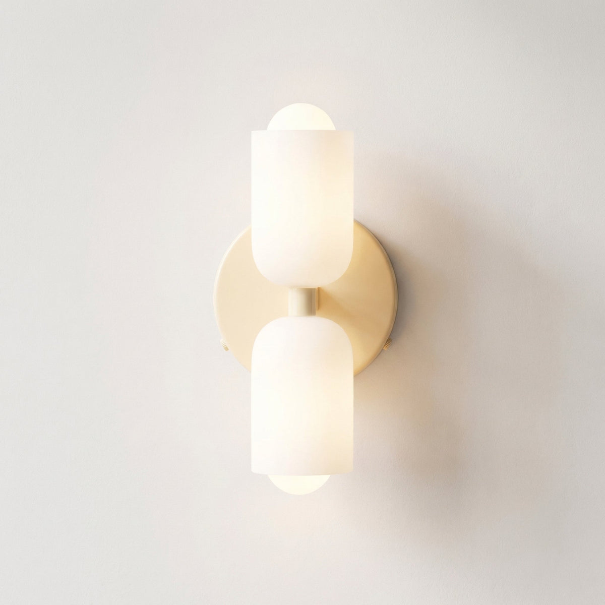 Dual-Direction Wall Sconce with Matte Finish for Modern Interiors – E27 LED Compatible, Up & Down Light