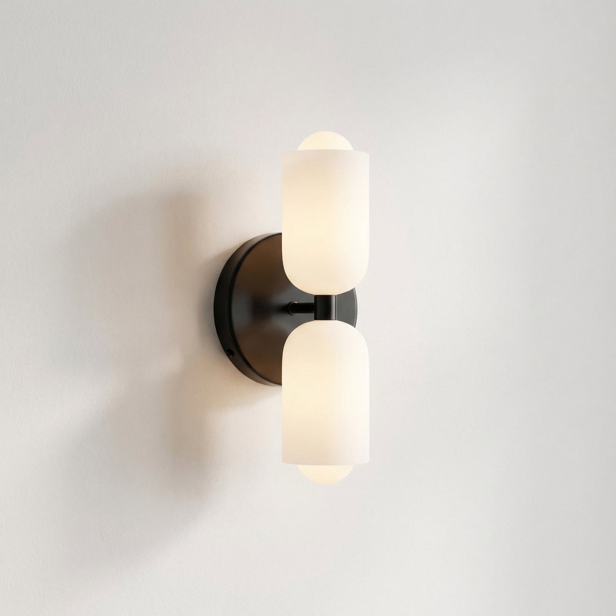 Dual-Direction Wall Sconce with Matte Finish for Modern Interiors – E27 LED Compatible, Up & Down Light