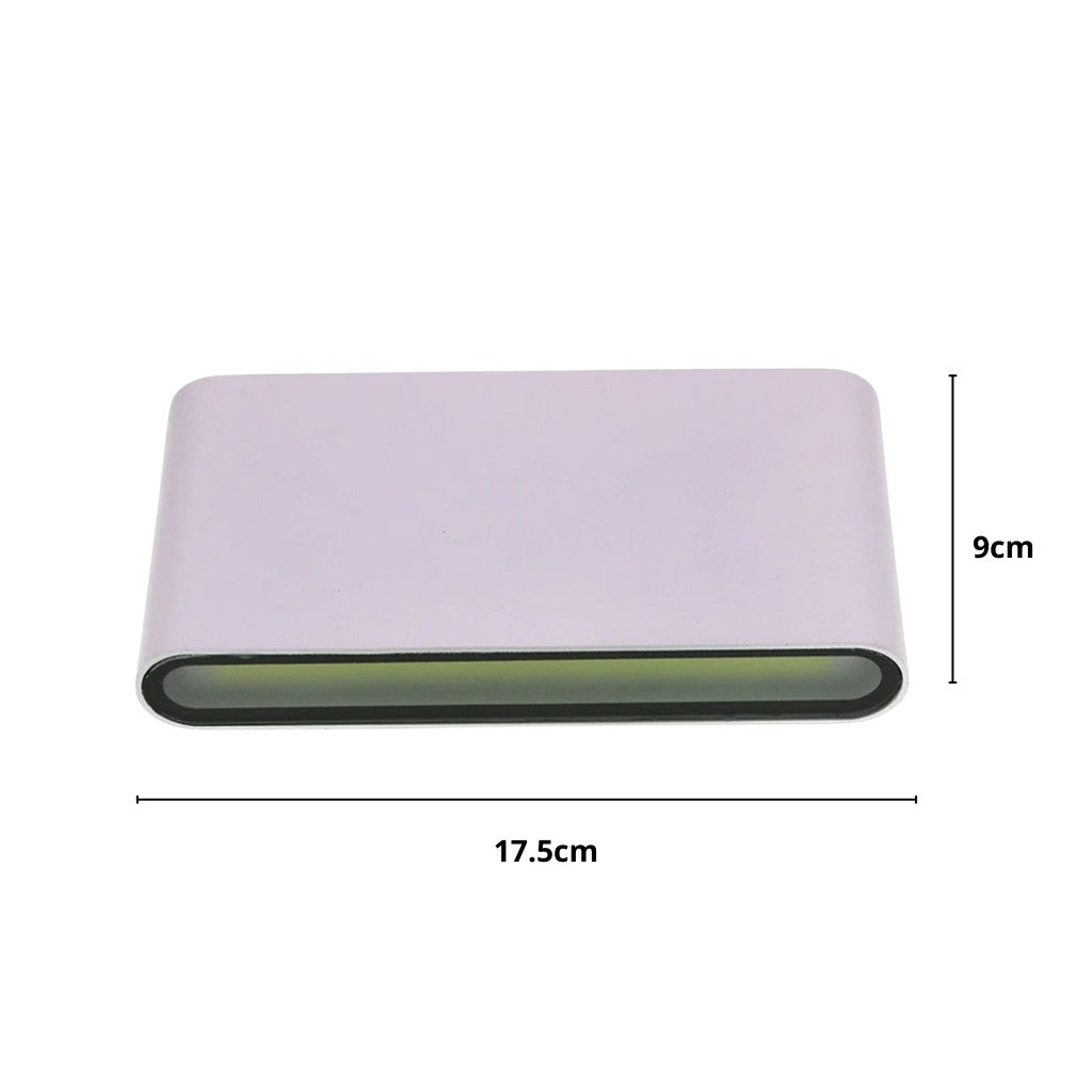Applique murale extérieure en aluminium résistant aux intempéries – Design géométrique moderne pour patio, porche, jardin, allée, entrée et façade, indice de protection IP65