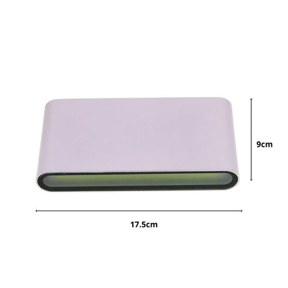 Applique murale extérieure en aluminium résistant aux intempéries – Design géométrique moderne pour patio, porche, jardin, allée, entrée et façade, indice de protection IP65