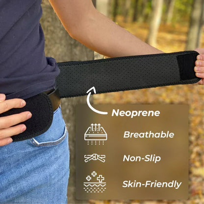 Lower Back Support Belt for SI Joint Stability and Hip Compression – Adjustable Lumbar Brace for Active Lifestyles