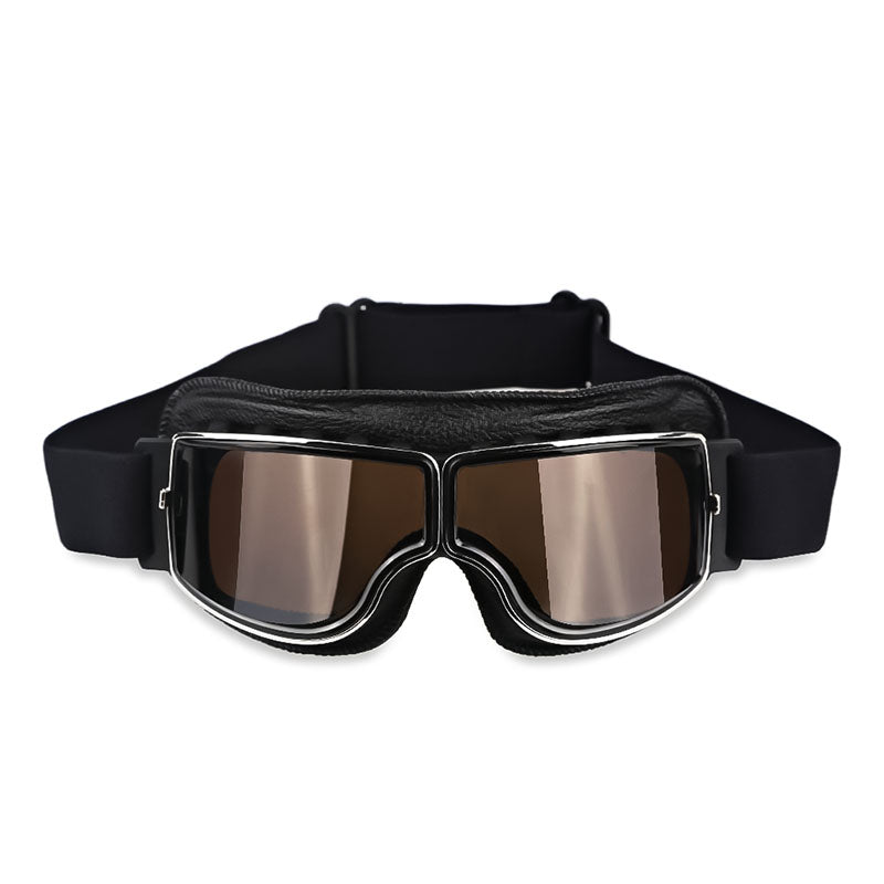 Motorcycle Goggles Fit Over Prescription Glasses Anti-Fog UV Protection Riding Eyewear for Bikers Cyclists Outdoor Sports Adjustable Strap H