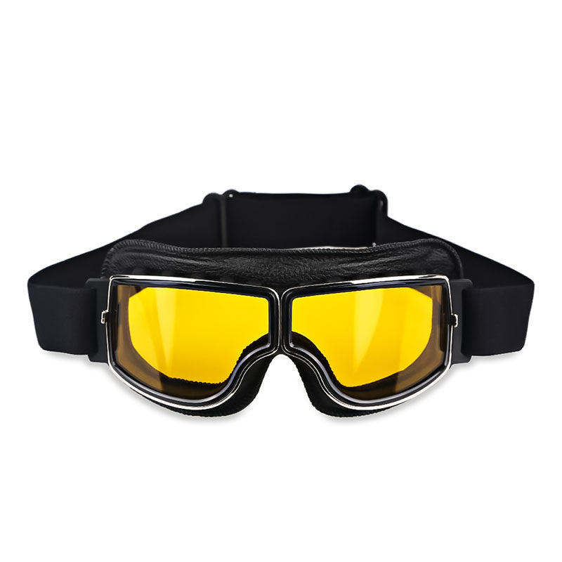 Protective Eyewear for Prescription Glasses – Anti-Fog Safety Goggles with UV Shield & Adjustable Strap for Motorcycle Riding, Outdoor