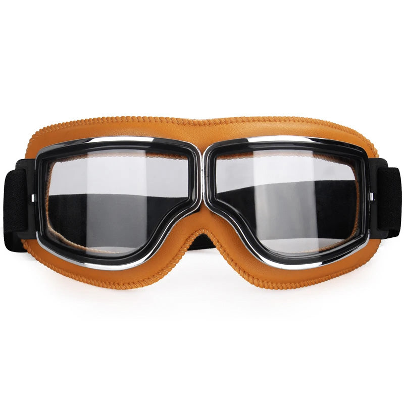 Motorcycle Goggles Fit Over Prescription Glasses Anti-Fog UV Protection Riding Eyewear for Bikers Cyclists Outdoor Sports Adjustable Strap H