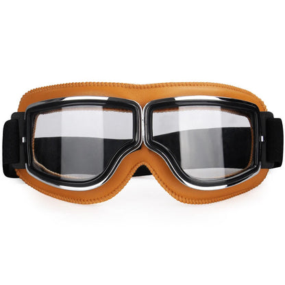 Motorcycle Goggles Fit Over Prescription Glasses Anti-Fog UV Protection Riding Eyewear for Bikers Cyclists Outdoor Sports Adjustable Strap H