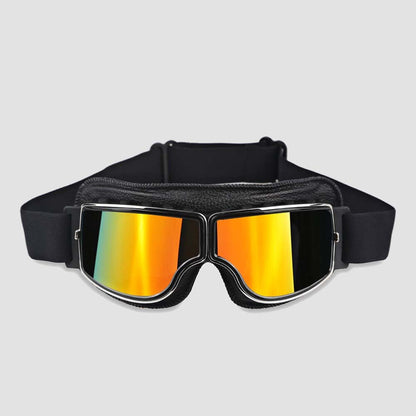 Protective Eyewear for Prescription Glasses – Anti-Fog Safety Goggles with UV Shield & Adjustable Strap for Motorcycle Riding, Outdoor