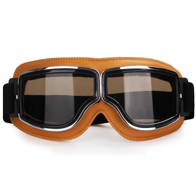 Motorcycle Goggles Fit Over Prescription Glasses Anti-Fog UV Protection Riding Eyewear for Bikers Cyclists Outdoor Sports Adjustable Strap H