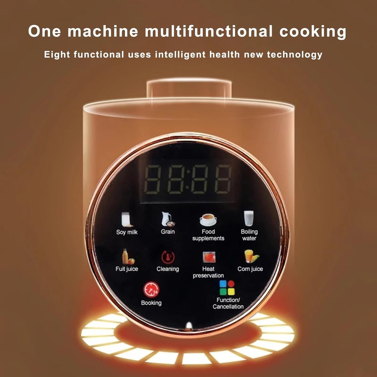 Plant-Based Milk Maker Machine – Automated Blending System for Almond, Oat & Soy – 12-Blade Steel Grinder, Self-Clean, Timer & 8 Programs