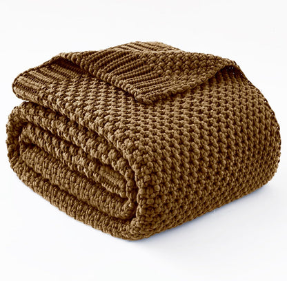 Confort douillet | Couverture lestée en tricot avec microfibre rafraîchissante | Douceur toutes saisons pour une détente ultime